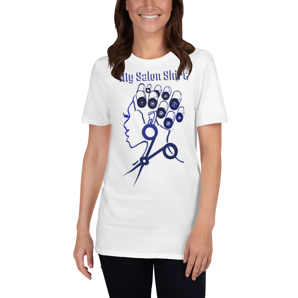 My Salon Shirt (Brilliant In Blue) Unisex Ultra Soft Style T-shirt