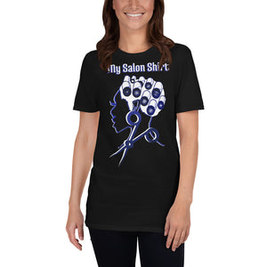 My Salon Shirt (Brilliant In Blue) Unisex Ultra Soft Style T-shirt